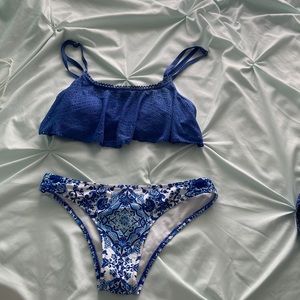 Blue Roxy bikini set